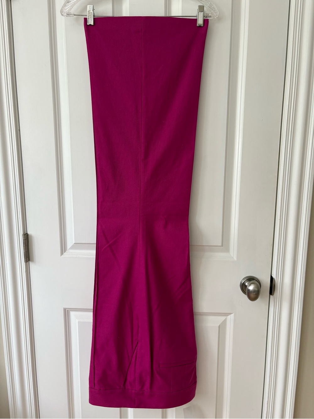NWT LOFT Flare, Boot-Cut Pants, Pintuck Front, Cotton Linen, Pink, SZ 14, 32” IS - Picture 6 of 11